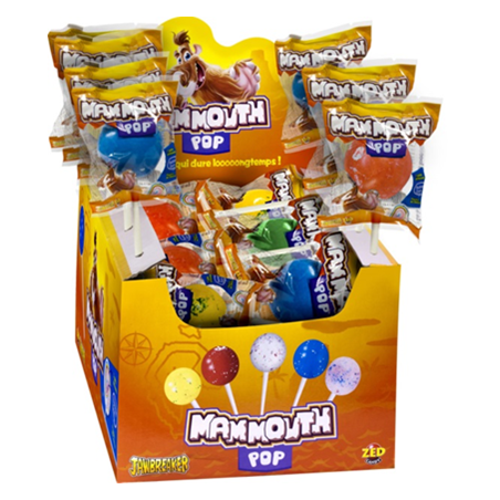 Mammouth Pop sucette Mammouth, 4 pièces